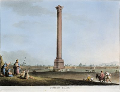 Égypte, Alexandrie, Colonne de Pompée par Luigi Mayer - Luigi Mayer
