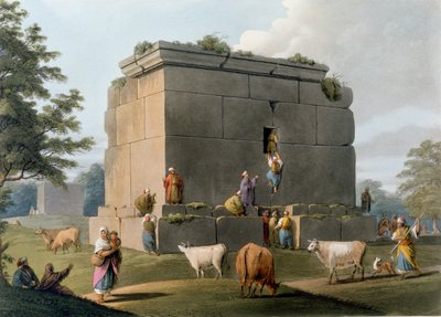 Monument entre Tripoli et Tortosa, gravé par William Watts (1752-1851), 1806 - Luigi Mayer