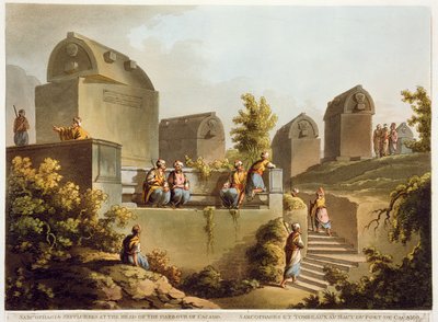 Sarcophages et sépulcres à la tête du port de Cacamo, de 