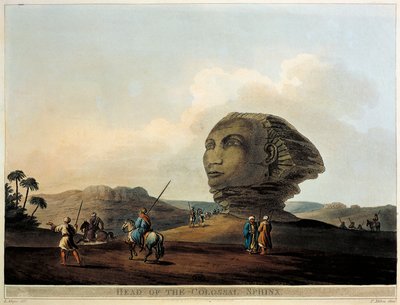 Tête de sphinx en Égypte de Vues d