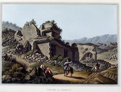 Théâtre en ruines à Éphèse, ancienne ville de Grèce, aujourd