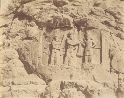 7 [Tag-e Bustan, Cérémonie de Couronnement de Shapour II, Kermanshah], années 1840-60 - Luigi Pesce