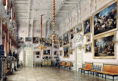 La salle de danse chez le comte Bezborodko, Saint-Pétersbourg, 1849 - Luigi Premazzi