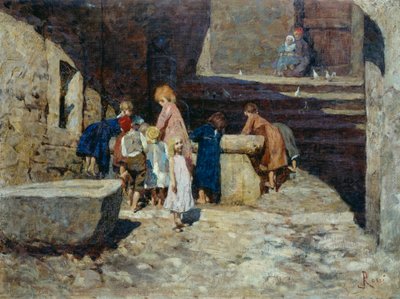 Enfants à la fontaine - Luigi Rossi
