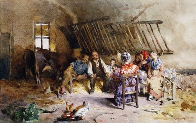 Dans une grange - Luigi Rossi