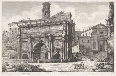 Arc de Septime Sévère à Rome - Luigi Rossini
