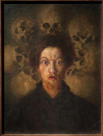 Autoportrait avec crânes - Luigi Russolo