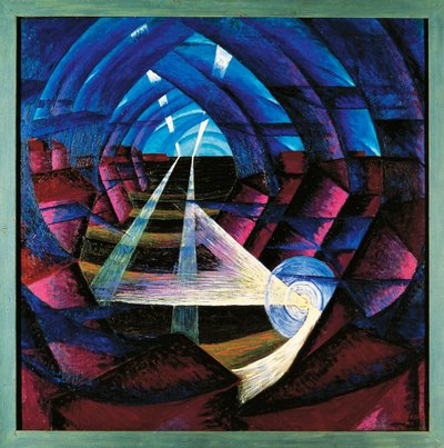 Suisse, Bâle, Compénétration de maisons+Lumière+Ciel - Luigi Russolo