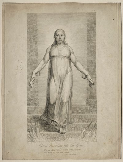 Christ descendant dans la tombe - Luigi Schiavonetti