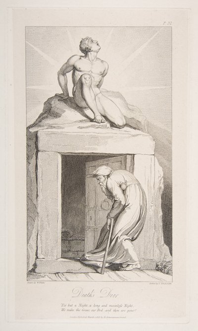 La Porte de la Mort, du poème The Grave de Robert Blair - Luigi Schiavonetti