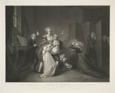 Dernière réunion de Louis XVI et sa famille - Luigi Schiavonetti