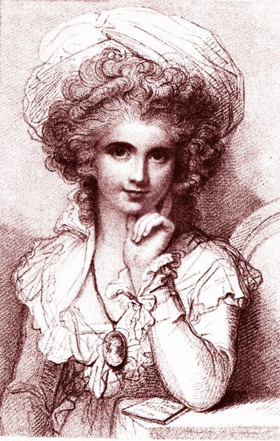 Marie COSWAY (1760-1838), peintre anglo-italienne. Gravure par Luigi Schiavonetti (1765-1810) par R. Cosway. 1930 - Luigi Schiavonetti