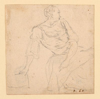 Femme Assise - Luigi Vanvitelli