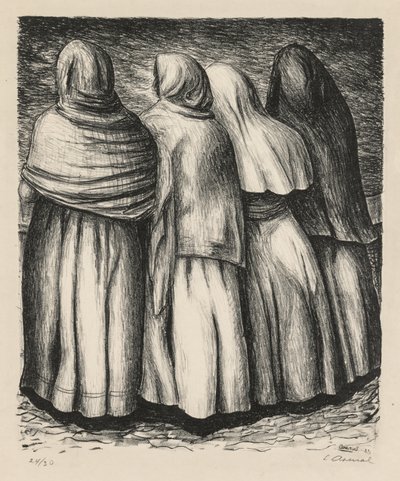 Femmes de profil, 1945 - Luis Arenal