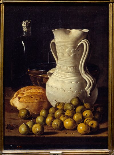 Cruche, pain et petites poires - Luis Egidio Menendez or Melendez
