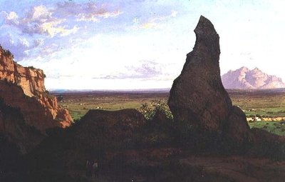 Paysage avec un rocher proéminent - Luis Rigalt
