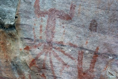 Pictographie, Faical, San Ignacio, Cajamarca, Pérou, 2015 - Luis Rosendo.