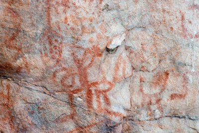 Pictographie, Faical, San Ignacio, Cajamarca, Pérou, 2015 - Luis Rosendo.