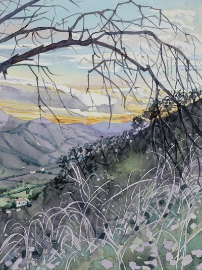 Sunset Mountain Valley - Luisa Millicent