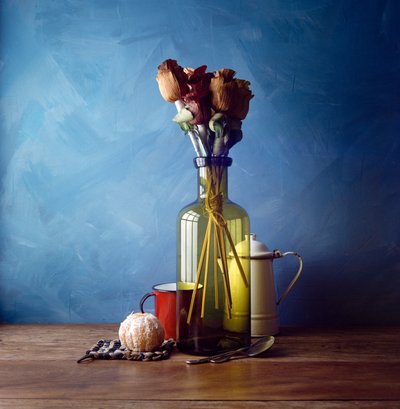 Fleurs séchées et orange - Luiz Laercio