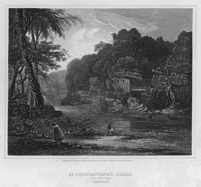 Les cellules de Saint-Constantin, près du château de Corby, Cumberland - Luke (after) Clennell