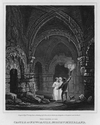 La chapelle dans le château de Newcastle, Northumberland - Luke (after) Clennell
