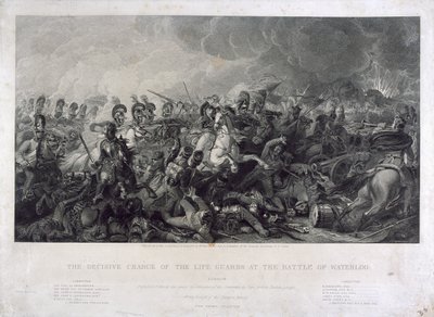 La charge décisive des Life Guards à Waterloo - Luke (after) Clennell