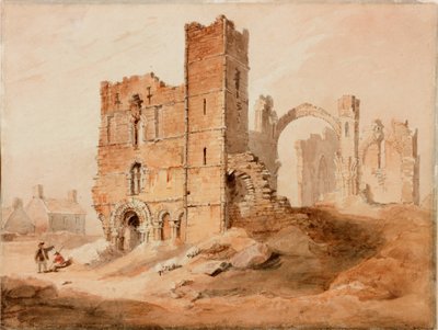 Abbaye de Lindisfarne - Façade ouest - Luke Clennell