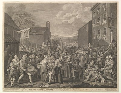 La Marche vers Finchley - Une représentation de la marche des gardes vers l