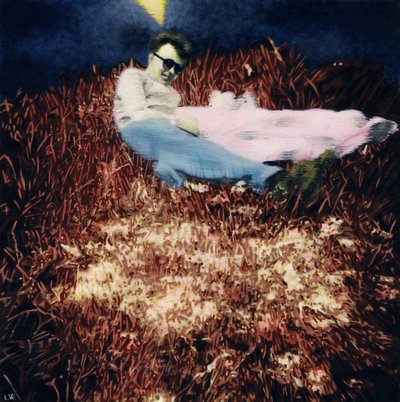 Une journée à Folkstone, juin 1954, c.2012 (peinture acrylique sur papier) - Luke Waller