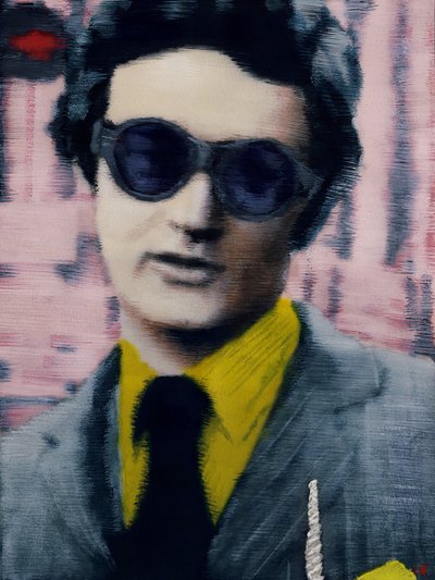 Nathan, c.2012 (peinture acrylique sur papier) - Luke Waller