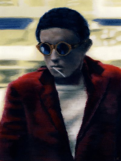 Solomon, c.2012 (peinture acrylique sur papier) - Luke Waller