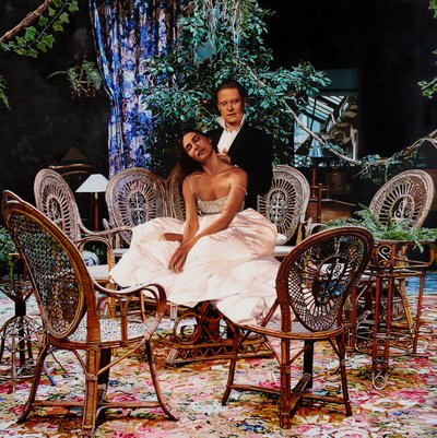 To Slava, Love Sveta, c.2023 (peinture acrylique sur papier) - Luke Waller