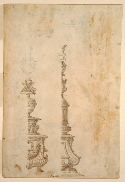 Deux dessins pour bases de croix d