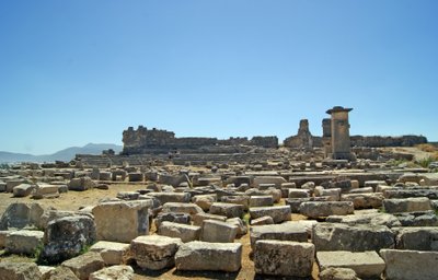 Vue des fouilles de l