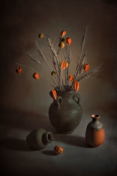 Nature morte automnale en poterie - Lydia Jacobs