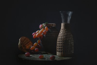 Nature morte aux raisins noirs - Lydia Jacobs