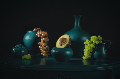 Nature morte en bleu sarcelle foncé - Lydia Jacobs
