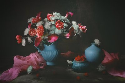 Nature morte florale à l