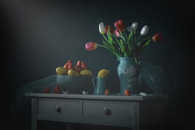 Tulipes et citrons mélancoliques - Lydia Jacobs