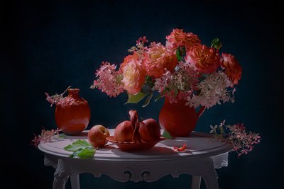 Nature morte florale éclatante - Lydia Jacobs