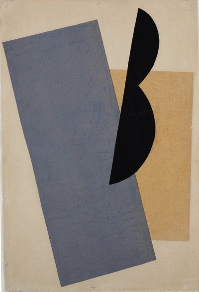 Composition Bleu-Jaune-Noir - Lyubov Sergeevna Popova