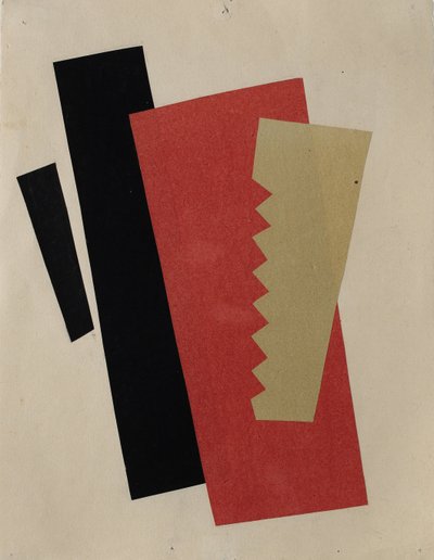 Composition Rouge-Noir-Or - Lyubov Sergeevna Popova