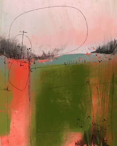 Paysage rural abstrait - MANSI SAXENA