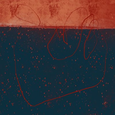 Tourbillon de rouille bleu profond - MANSI SAXENA