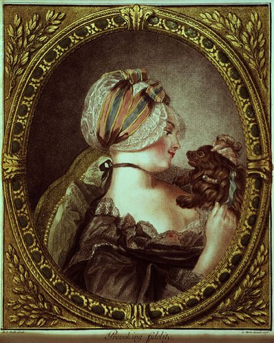 Provocation de la fidélité gravée par Louis Marin Bonnet - M.A. (after) Parelle