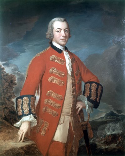 Capitaine Henry Clinton, Premier Régiment des Foot Guards, vers 1758 - M.L Saunders