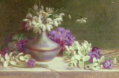 Perce-neige et violettes - M.V. Morgan