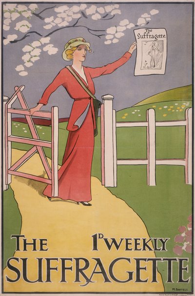 Affiche pour le journal The Suffragette - M Bartels