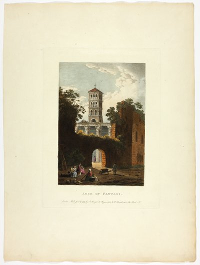 Arc de Pantani, planche trente-sept des Ruines de Rome - M. Dubourg